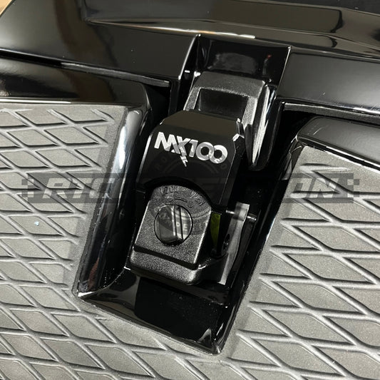 Adjustable aluminum hood hook