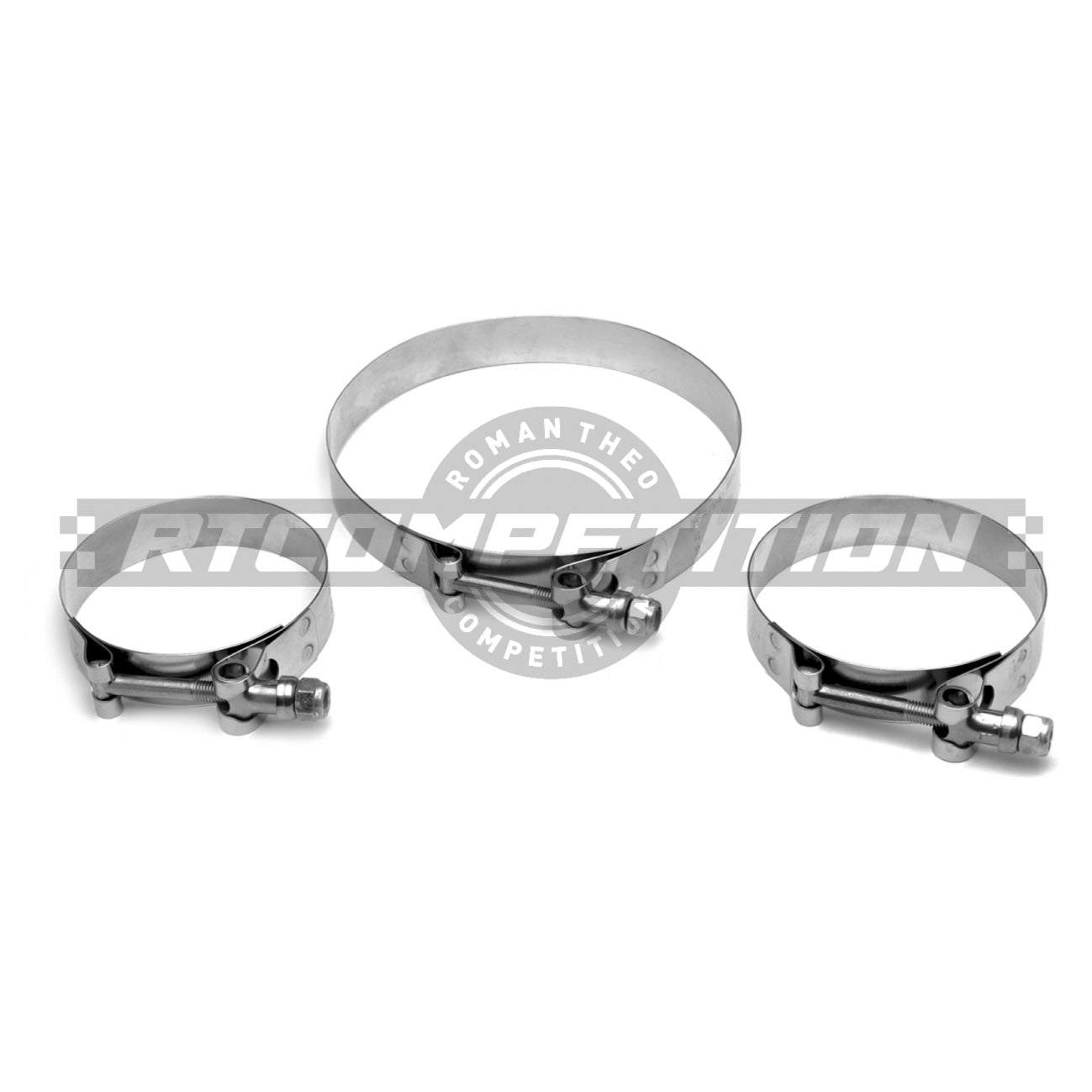 Stainless steel T-bolt collar, 2.5" or 3.5"